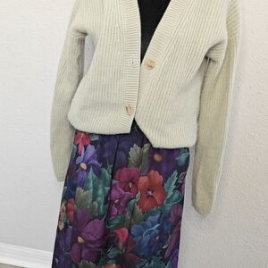 Alfred Dunner Floral Skirt with Vibrant Colors